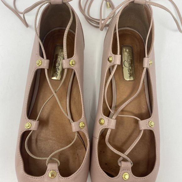 Halogen Owen Leather Lace-Up Flat Women Size 8M - Picture 5 of 15